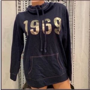 GAP Dark Denim Blue Pullover Hoodie